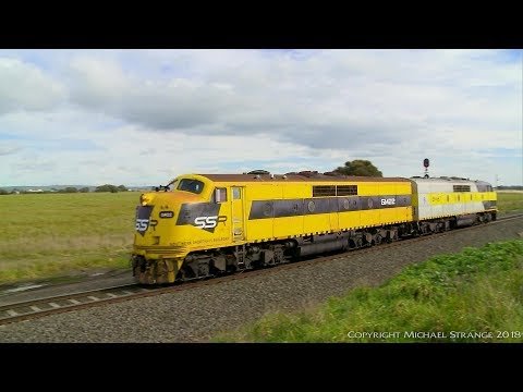 SSR GM Class  Locomotives  Running Light Engine - PoathTV Australian Trains & Railways