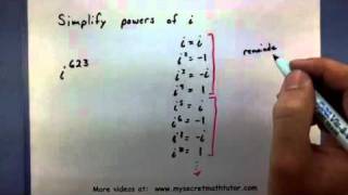 Pre-Calculus - Simplify powers of i