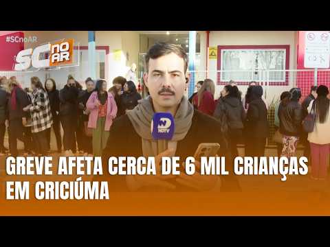 Greve na educação infantil afeta cerca de 6 mil crianças em Criciúma