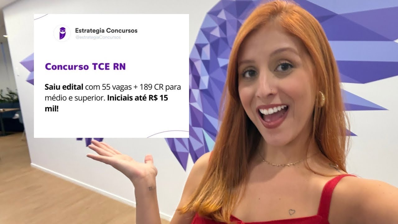 TCE RN: Saiu edital com 55 vagas + 189 CR para médio e superior. Iniciais até R$ 15 mil!