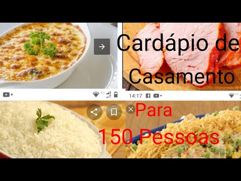 Wedding Menu for 150 People.