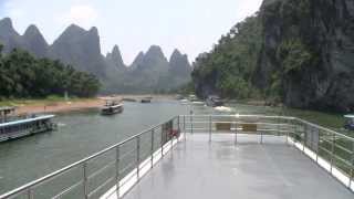 Video : China : A boat trip from GuiLin to YangShuo along the Li River 漓江