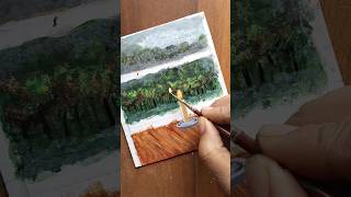 Rainy window Painting #shorts #ytshorts #youtubeshorts #art #viral