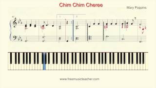 How To Play Piano: Mary Poppins "Chim Chim Cheree" Piano Tutorial by Ramin Yousefi