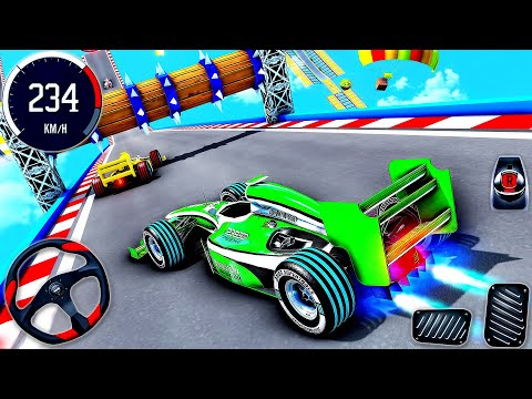 Impossible Car Racing Stunts Simulator - Formula Car Mega Ramp 3D - Android GamePlay