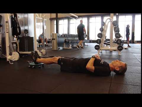 Cable Bridge Straight Leg Hold