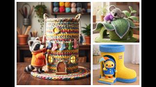 Cute Crochet Animal & Home Designs | Adorable Mini World Collection#design #crochet