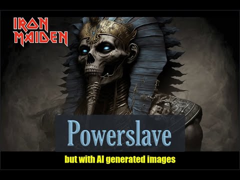IRON MAIDEN   Powerslave video  - but with AI generated images from the lyrics