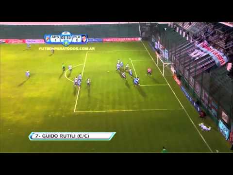 Gol de Rutili (e/c). Platense 0 - Arsenal 1. 16avos. de Final. Copa Argentina 2012/13. FPT
