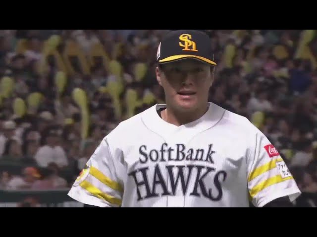 【7回表】ホークスのルーキー・澤柳亮太郎 プロ入り初登板を1奪三振含む3者凡退の堂々投球!!  2024年4月4日 福岡ソフトバンクホークス 対 千葉ロッテマリーンズ