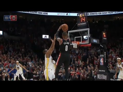 Damian Lillard INSANE Game Tying Three vs Warriors