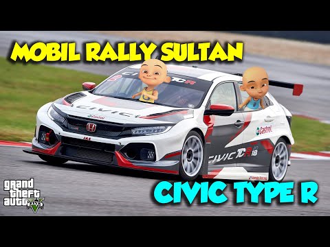 MOBIL RALLY SUPER Sultan Upin Ipin Civic Type R TURBO - GTA V Upin Ipin Episode Terbaru 683