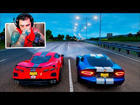 NOVO CORVETTE C8 VS DODGE VIPER SRT - FORZA HORIZON 4