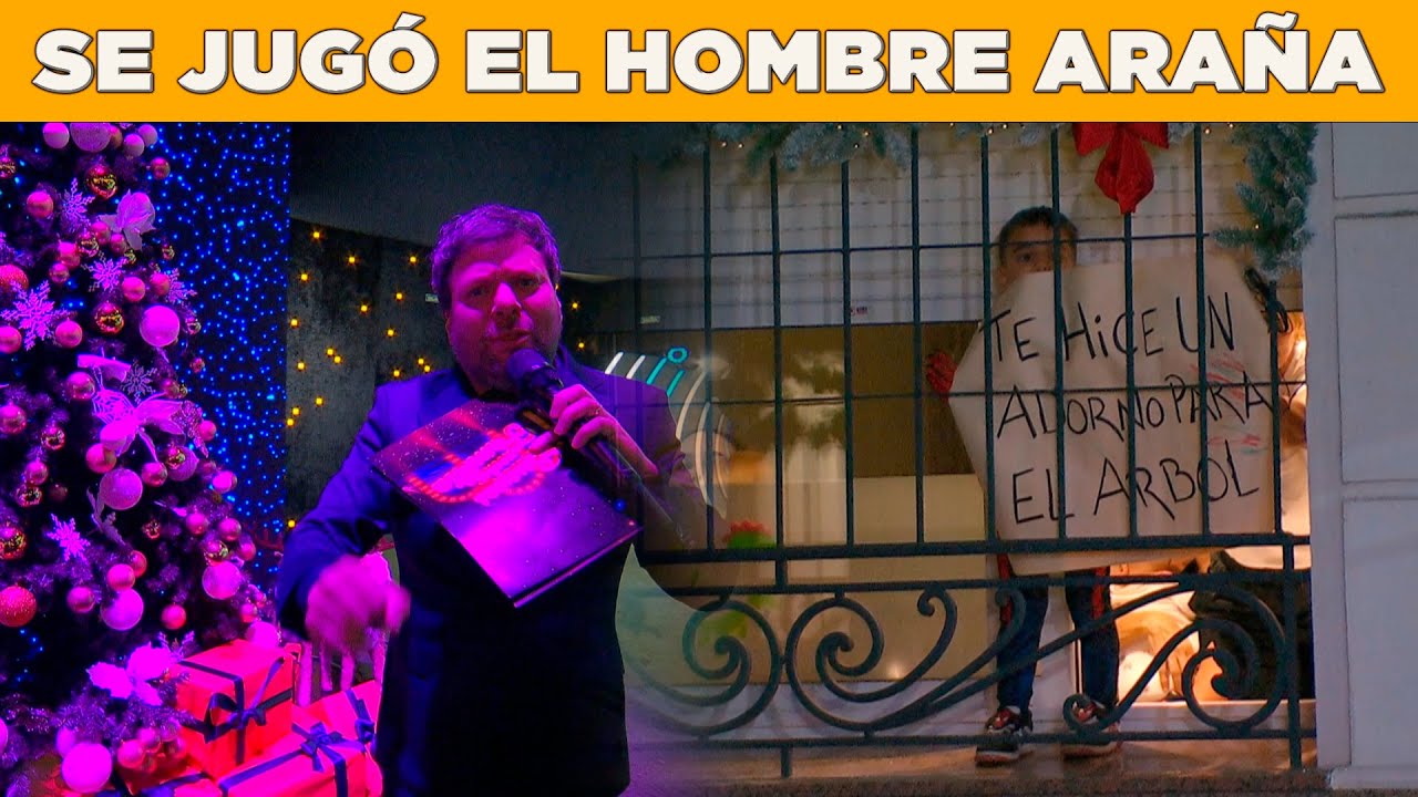 El tierno regalito que el Hombre Araña le hizo a Guido Kaczka para su arbolito de Navidad