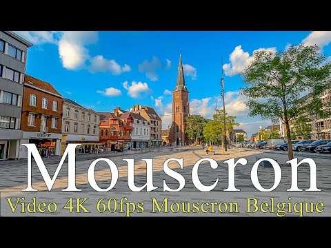 Mouscron | Belgique | 4K | walking |  City of Mouscron | Virtual tours
