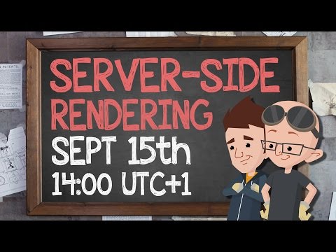 Server-Side Rendering: Live Code Session - Thursday 15th September