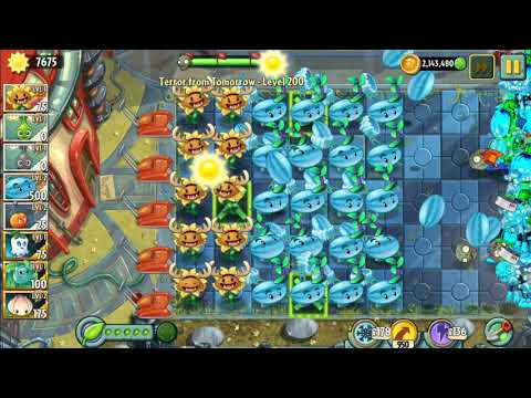 Plants vs zombies 2 Terror from Tomorrow lvl 200 complete