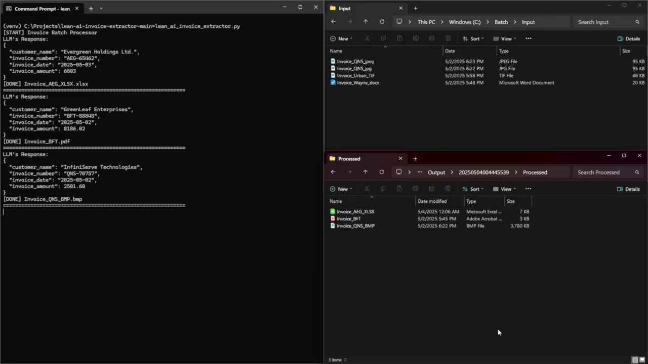 Lean AI Invoice Extractor