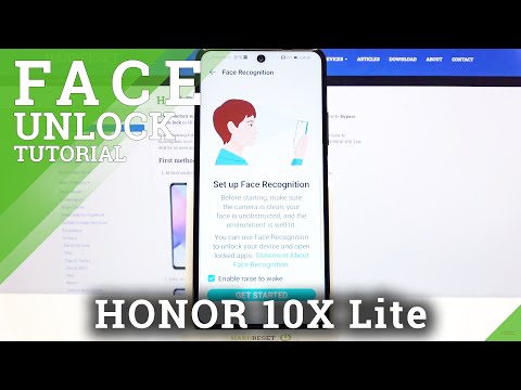 How to Set Up Face Unlock in HONOR 10X Lite – Add Face Unlock