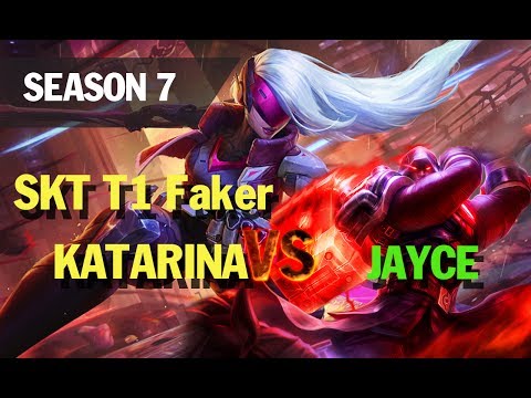 Season 7 SKT T1 Faker KATARINA vs JAYCE l LOL League of legends