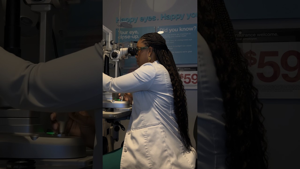 Day in the life of an optometrist! 👁️👁️🥼 #optometry #blackdoctors #eyecare