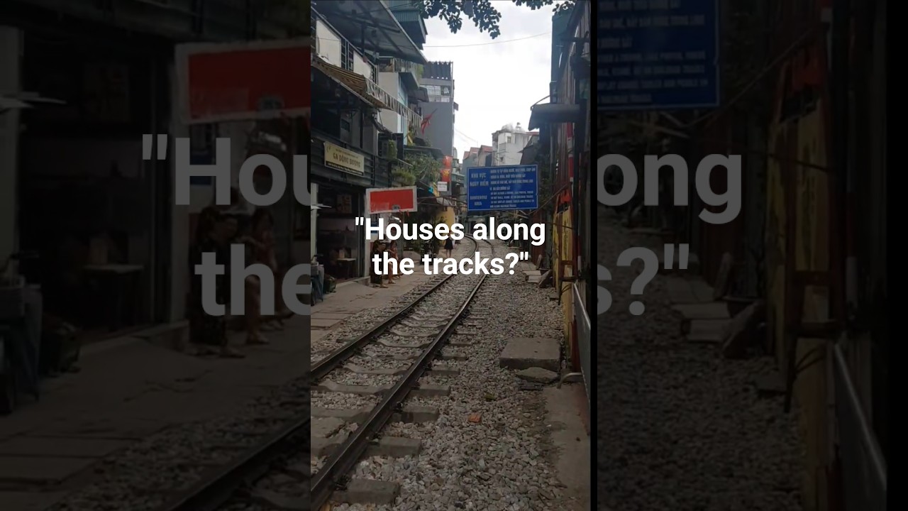 베트남 하노이 기찻길 (Nguyễn Thái Học) | Hanoi Old Quarter Railway #B…
