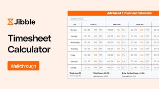 100% Free Timesheet Calculator | Walkthrough