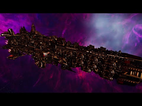 Adeptus Mechanicus vs Chaos - Skalgrim Mod - Massive Battle - Battlefleet Gothic Armada 2