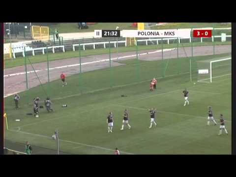 Bramki z meczu Polonia Warszawa - MKS Ciechanów (6:0)