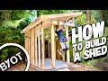 BUILDING A LEAN TO SHED START TO FINISH Part 1 Of 2