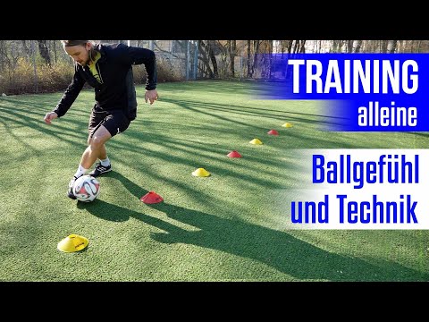 Fußballtraining alleine - Ballgefühl und Technik - Trainingsprogramm Tag 1