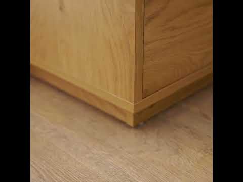 Video Since - Table de chevet 2 tiroirs en bois