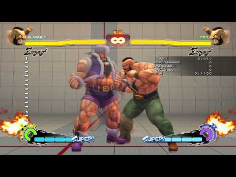 Zangief's simple stun combo tutorial (includes TOD combo) - USF4
