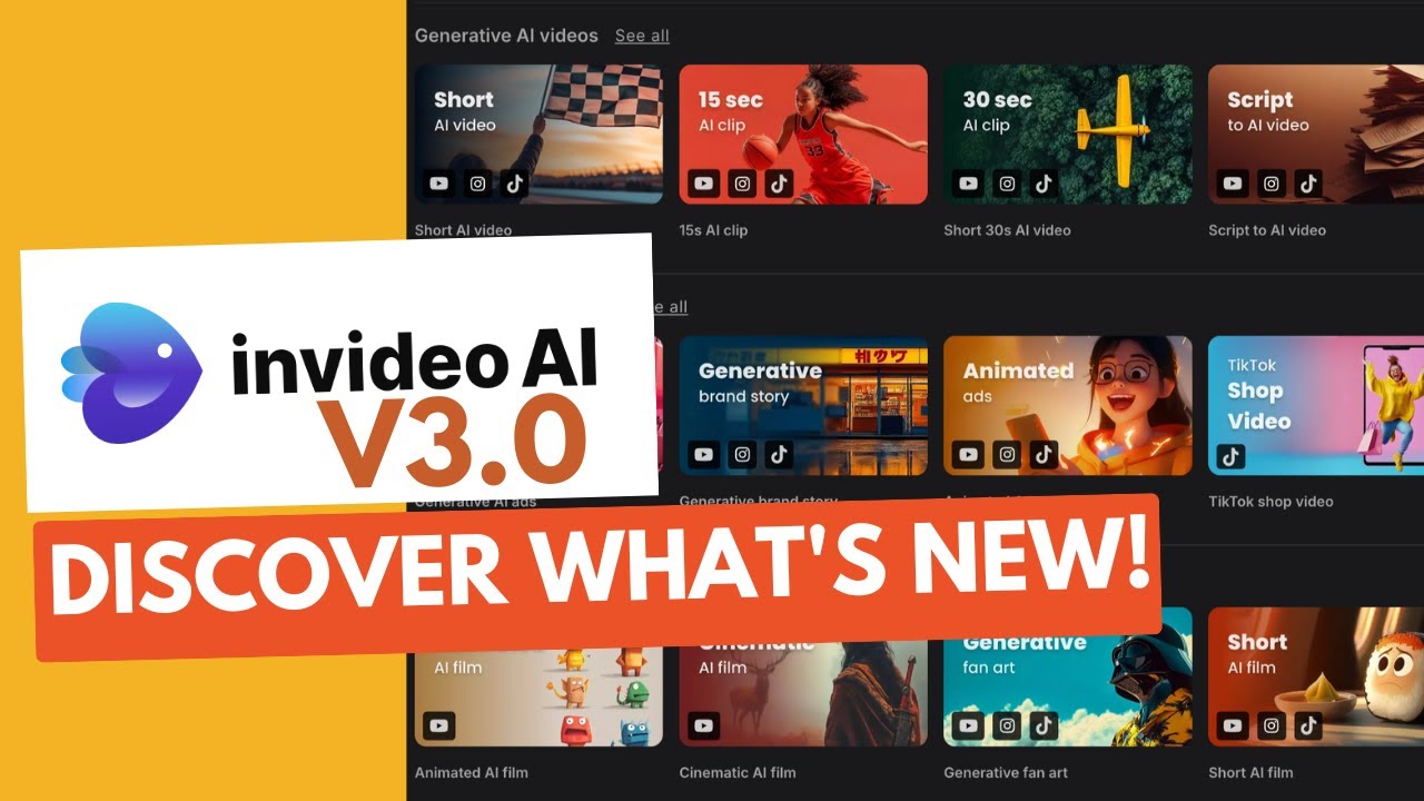 Invideo AI v3.0 : Discover what's new | AI Video Generator