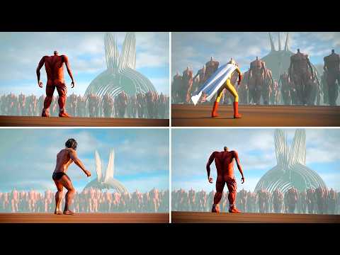 ALL Characters vs 1.000.000. Colossal Titans - The Rumbling №5