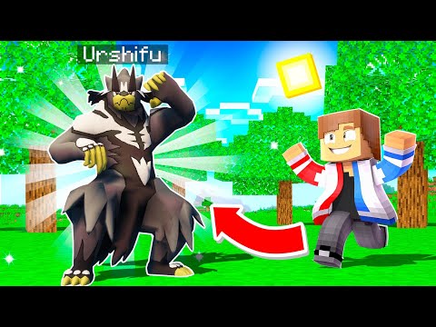 Catching Legendary URSHIFU in Minecraft Pixelmon!