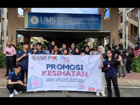 Supporting Local University UMS Free Health Screening at Kampung Silou, Ranau
