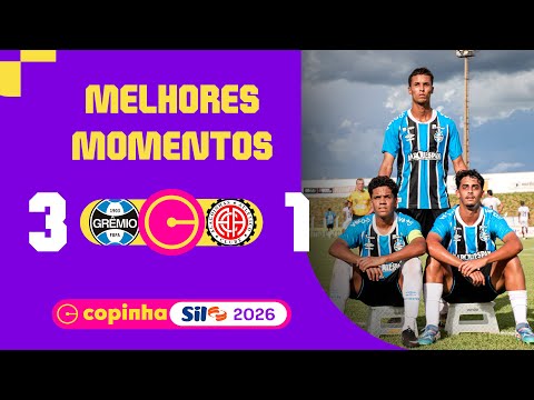 GRÊMIO 3 X 1 ATLÉTICO DE ALAGOINHAS | MELHORES MOMENTOS | 2ª FASE | COPINHA SIL 2026