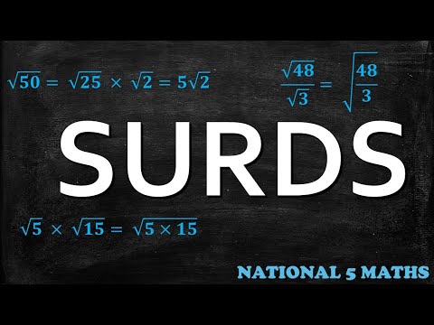 SURDS | SIMPLIFYING, MULTIPLYING, DIVIDING, ADDING! | NATIONAL 5 MATHS