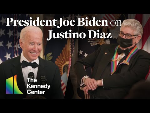 President Joe Biden on Justino Díaz - 44th Kennedy Center Honors (White House Reception)
