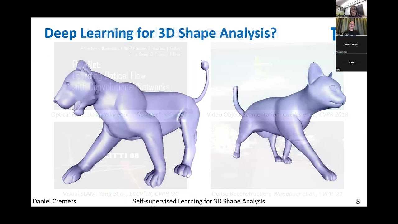 Daniel Cremers - Self-Supervised Learning for 3D Shape Analysis