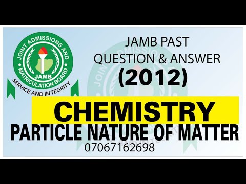 JAMB 2012 CHEMISTRY PAST QUESTION 7 v