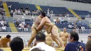 preview picture of video '幕内力士の申し合い（平成25年秋･熊谷巡業 SUMO TOUR in Kumagaya 2013）'