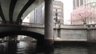 preview picture of video '東京 神田川：お花見クルーズ４（一ツ橋～日本橋） Tokyo Sakura Cruising NIHONBASHI'