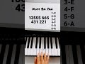 Kum Ba Yah (Kumbaya My Lord) #shorts #pianotutorial #kumbaya
