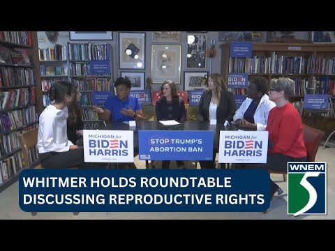 Whitmer holds roundtable in Flint discussing reproductive rights