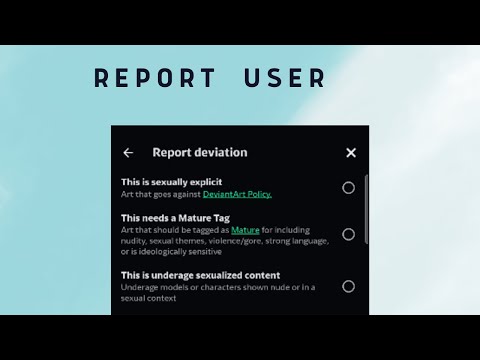 How Do I Report Someone On Deviantart