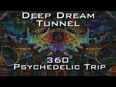 360 VR Deep Dream Tunnel Trip - Psychedelic Fractal Ayahuasca DMT Experience 4K UltraHD