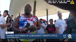 Warren Sapp claims Okeechobee County Sheriff's Office violated his civil rights