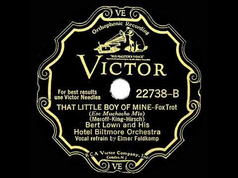 1931 Bert Lown - That Little Boy Of Mine (Elmer Feldkamp, vocal)